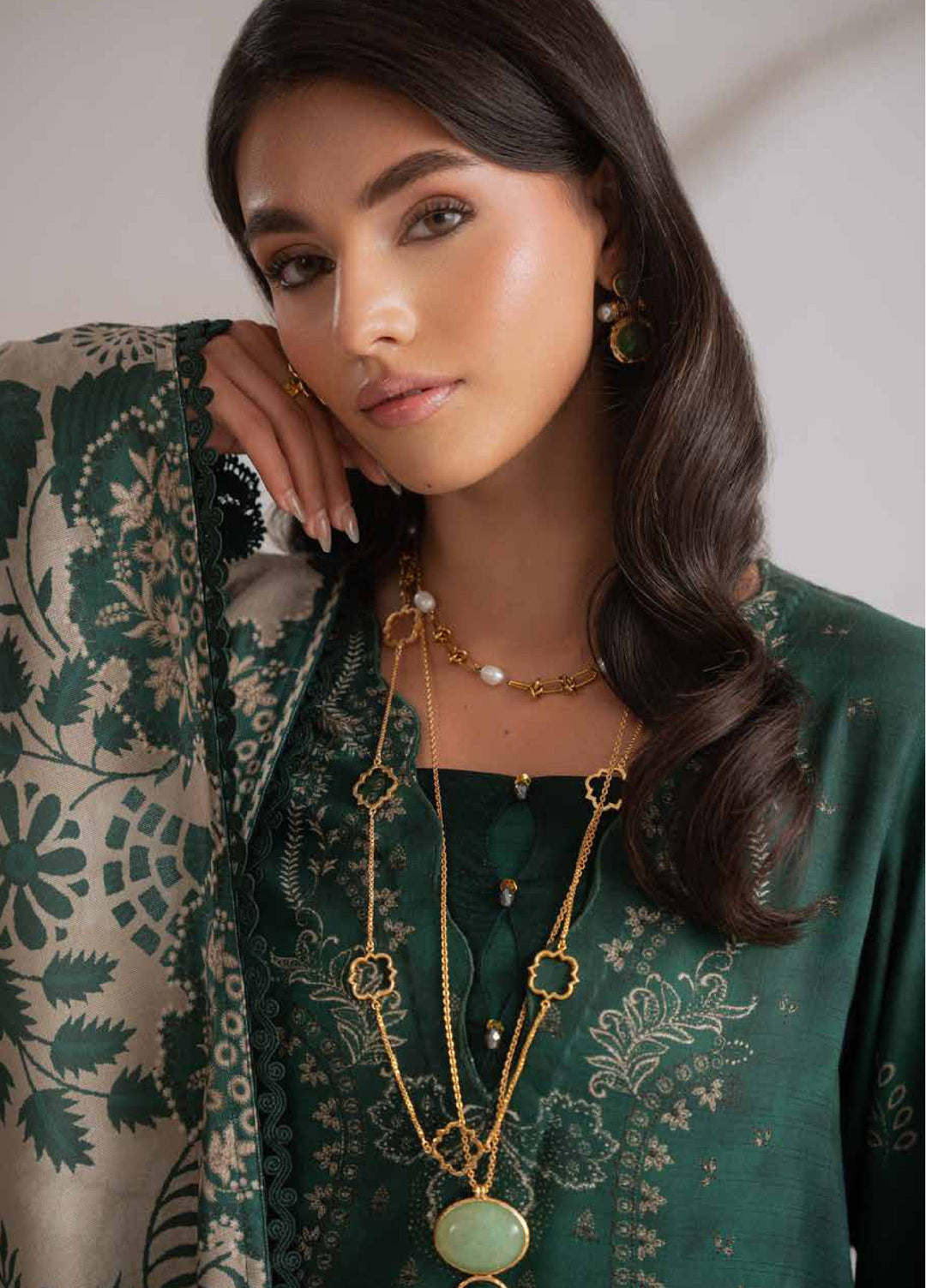 Signature Prints by Nureh Unstitched Printed Viscose 3 Piece Suit NU26UVP SP-215 - Winter Collection