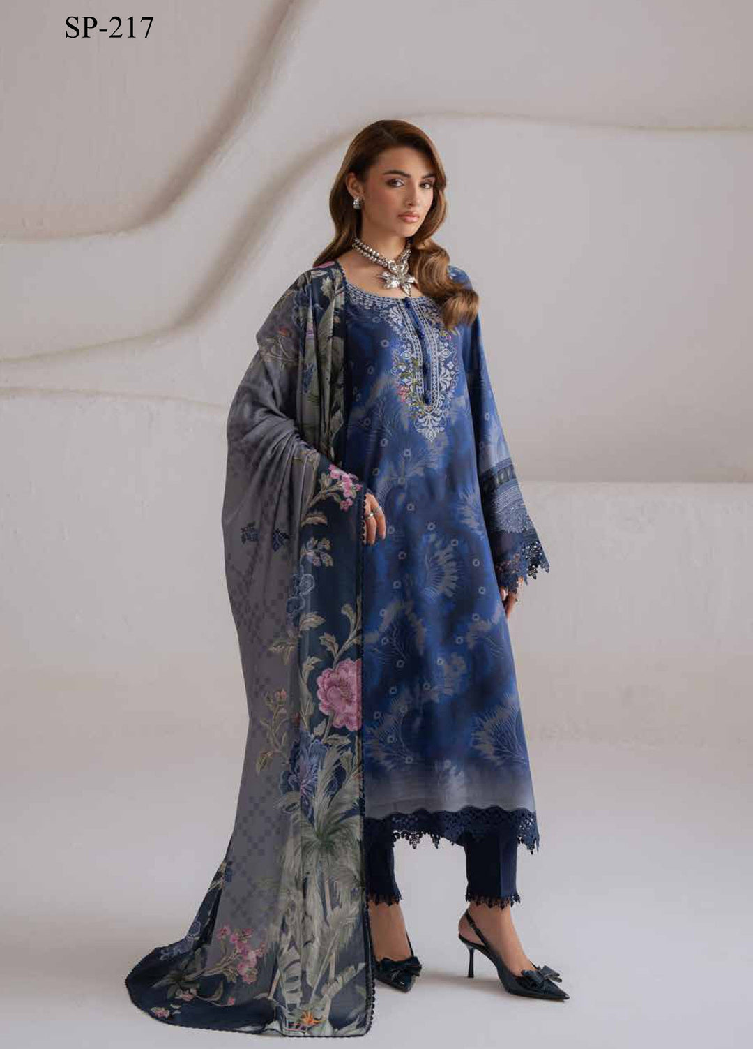 Signature Prints by Nureh Unstitched Printed Viscose 3 Piece Suit NU26UVP SP-217 - Winter Collection