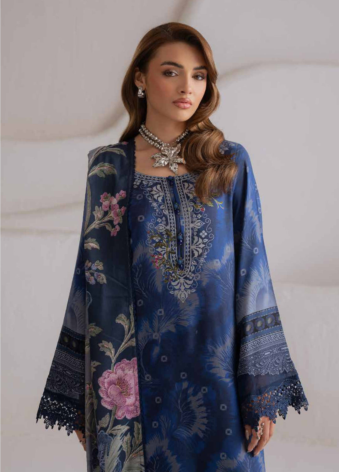 Signature Prints by Nureh Unstitched Printed Viscose 3 Piece Suit NU26UVP SP-217 - Winter Collection