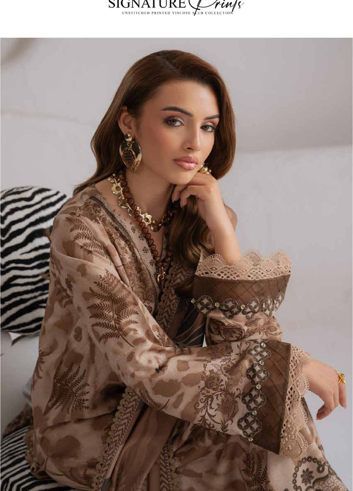 Signature Prints by Nureh Unstitched Printed Viscose 3 Piece Suit NU26UVP SP-218 - Winter Collection