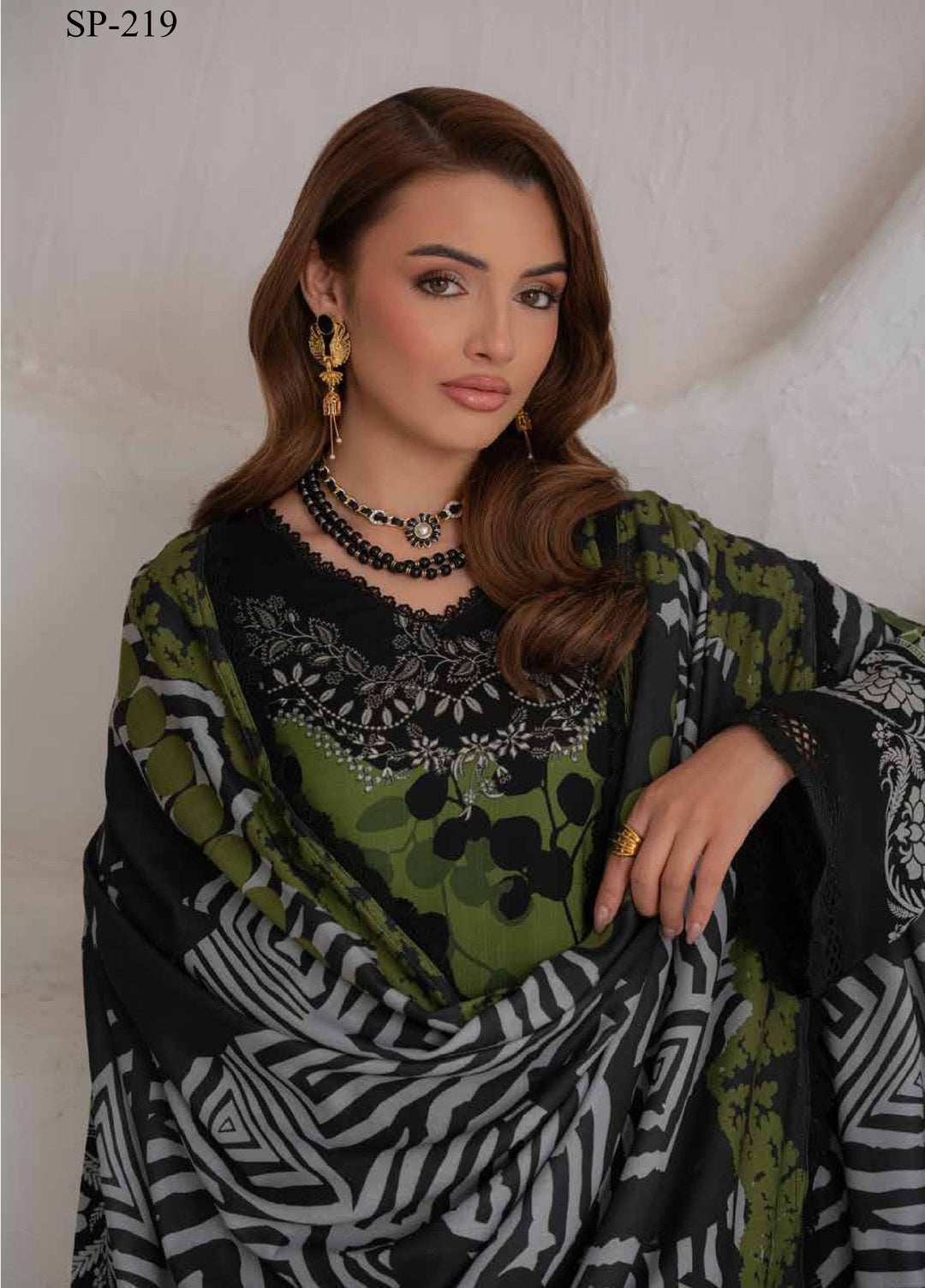 Signature Prints by Nureh Unstitched Printed Viscose 3 Piece Suit NU26UVP SP-219 - Winter Collection