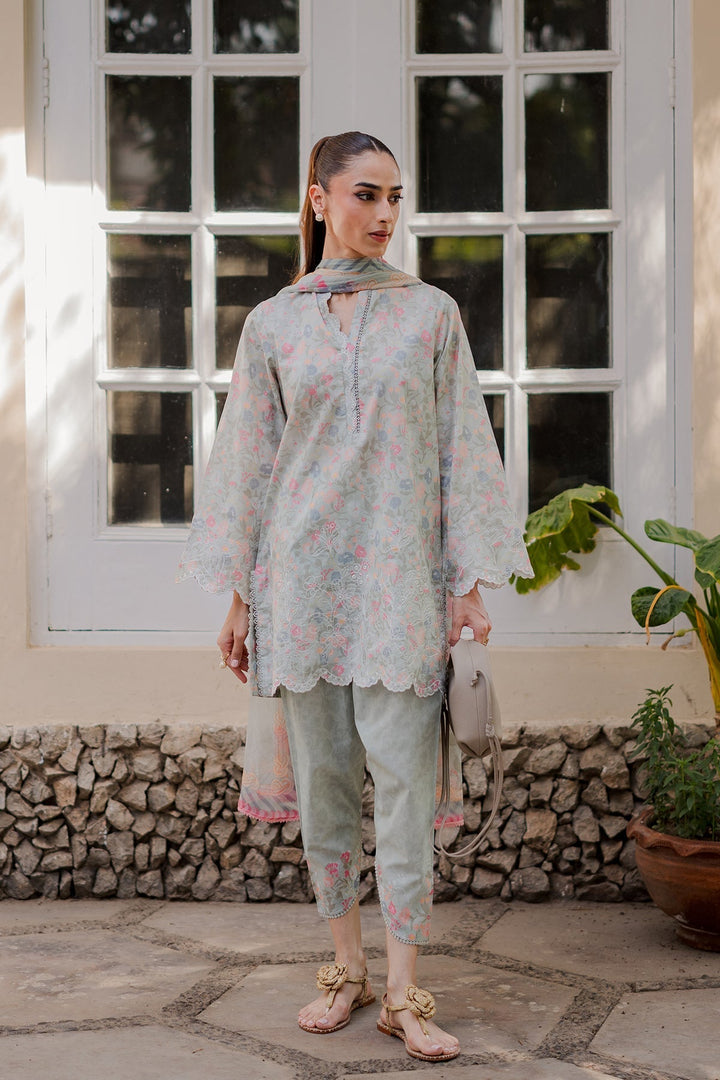 Nura by Sahar RTW Embroidered Cambric Co-Ord Sets Suit Strawberry Matcha Casual Collection