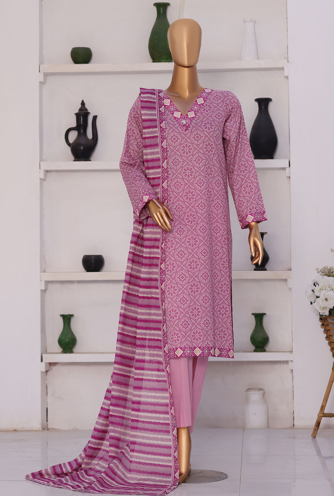 Summer Shades by HZ Textile Unstitched Printed Lawn 3 Piece Suit SPC-1305 - Casual Collection