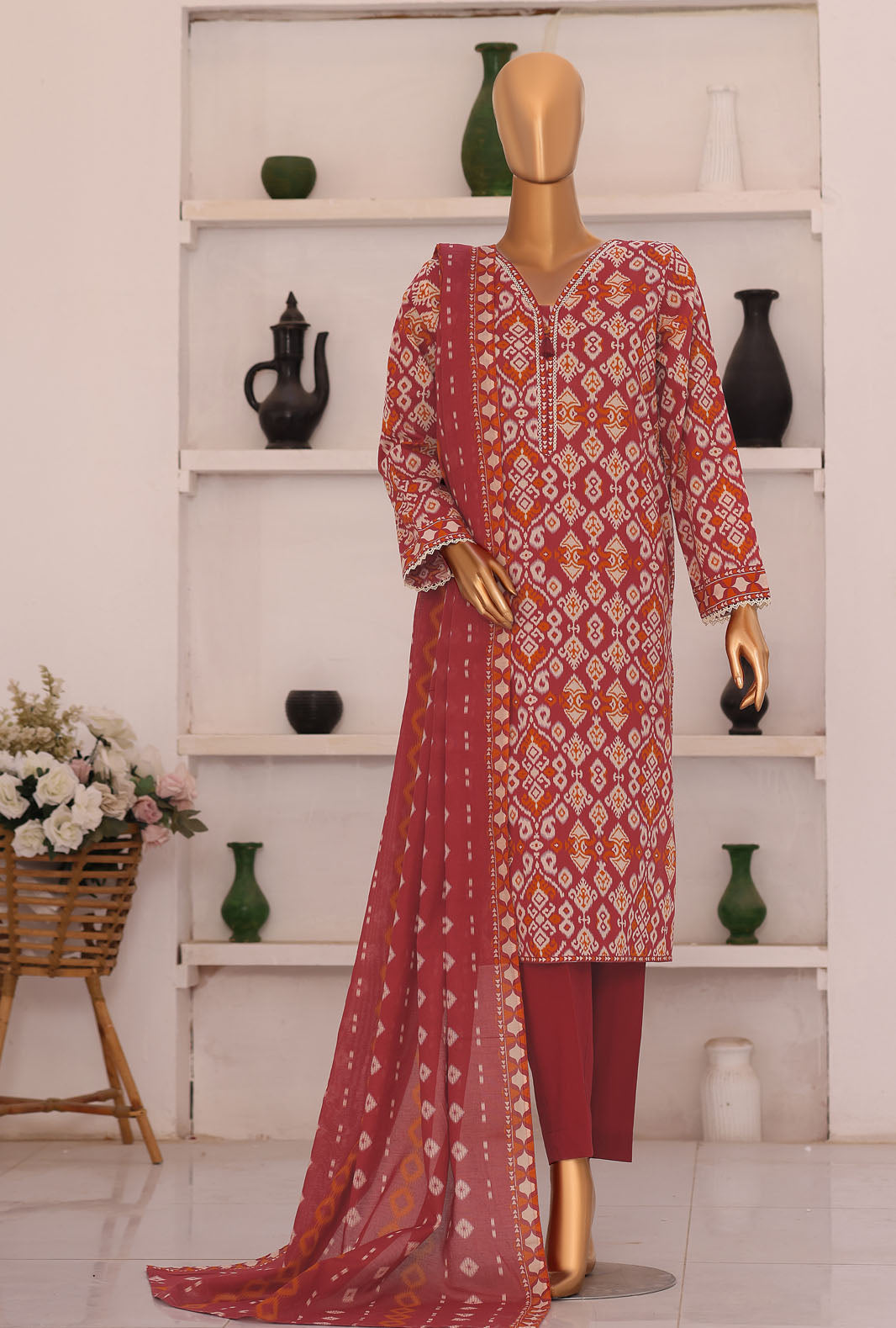 Summer Shades by HZ Textile Unstitched Printed Lawn 3 Piece Suit SPC-1307 - Casual Collection