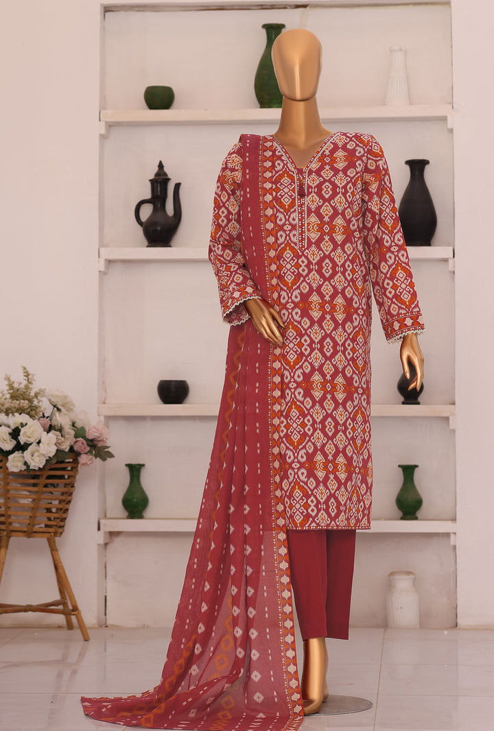 Summer Shades by HZ Textile Unstitched Printed Lawn 3 Piece Suit SPC-1307 - Casual Collection