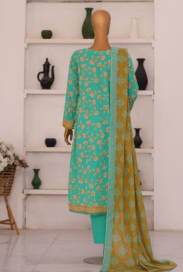 Summer Shades by HZ Textile Unstitched Printed Lawn 3 Piece Suit SPC-1308 - Casual Collection
