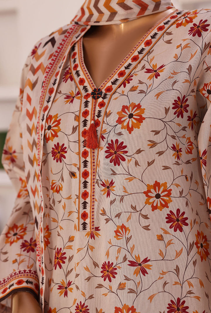 Summer Shades by HZ Textile Unstitched Printed Lawn 3 Piece Suit SPC-1312 - Casual Collection