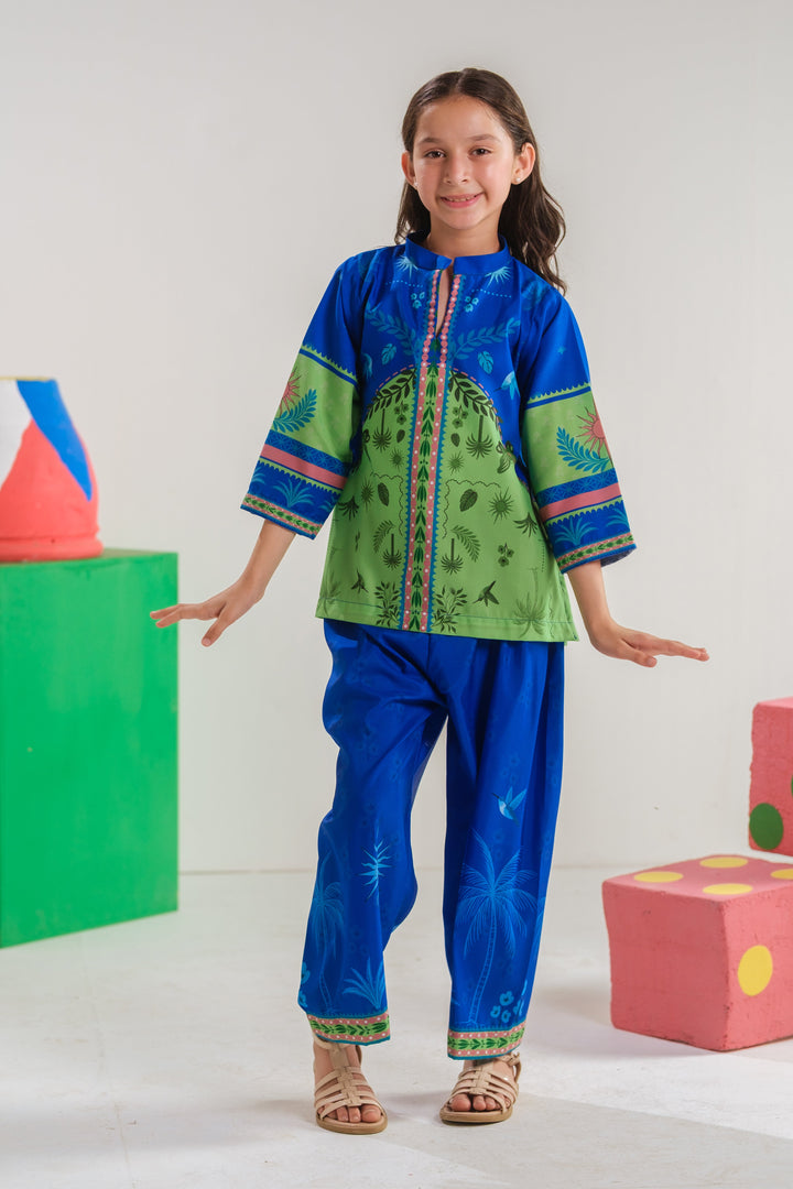 Sprinkles Girls RTW Printed Poly 2 Piece Suit Botanical Charm Casual Collection