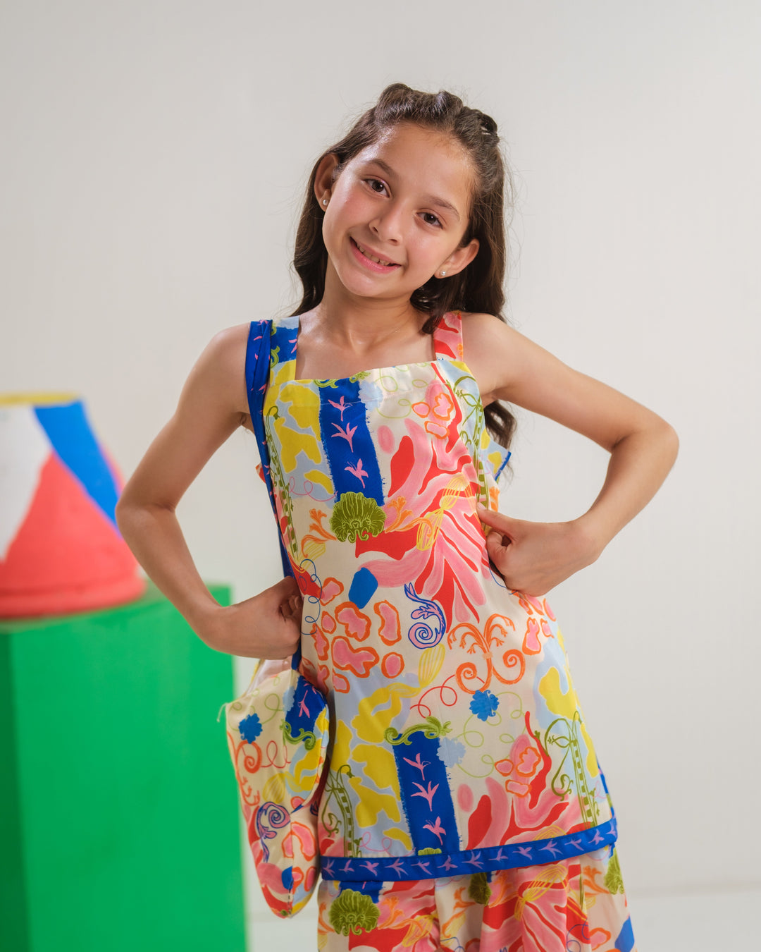 Sprinkles Girls RTW Printed Poly 2 Piece Suit Lagoon Sketch Casual Collection