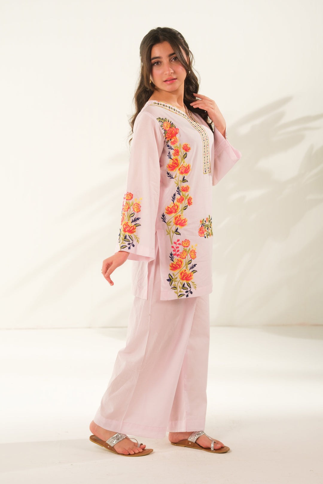 Sprinkles Girls RTW Embroidered Cotton 2 Piece Suit Blush Horizon Casual Collection