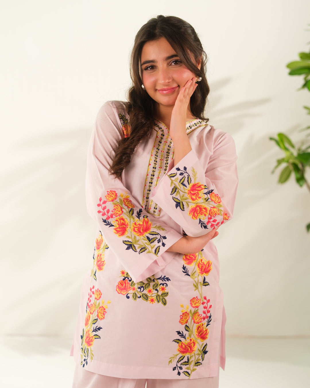 Sprinkles Girls RTW Embroidered Cotton 2 Piece Suit Blush Horizon Casual Collection
