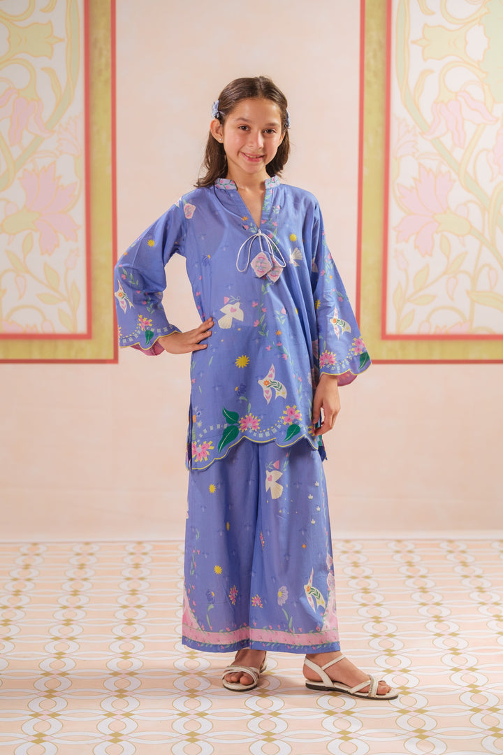 Sprinkles Girls RTW Printed Cotton 2 Piece Suit Butterflies Prism Casual Collection