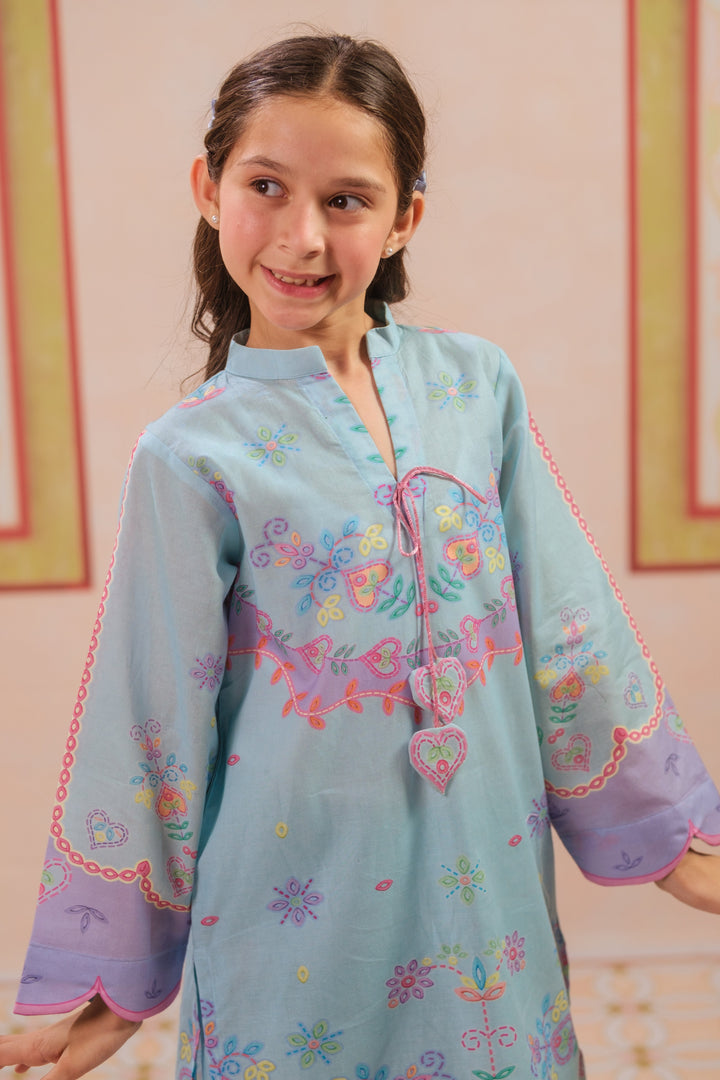 Sprinkles Girls RTW Printed Cotton 2 Piece Suit Heart Harmony Casual Collection