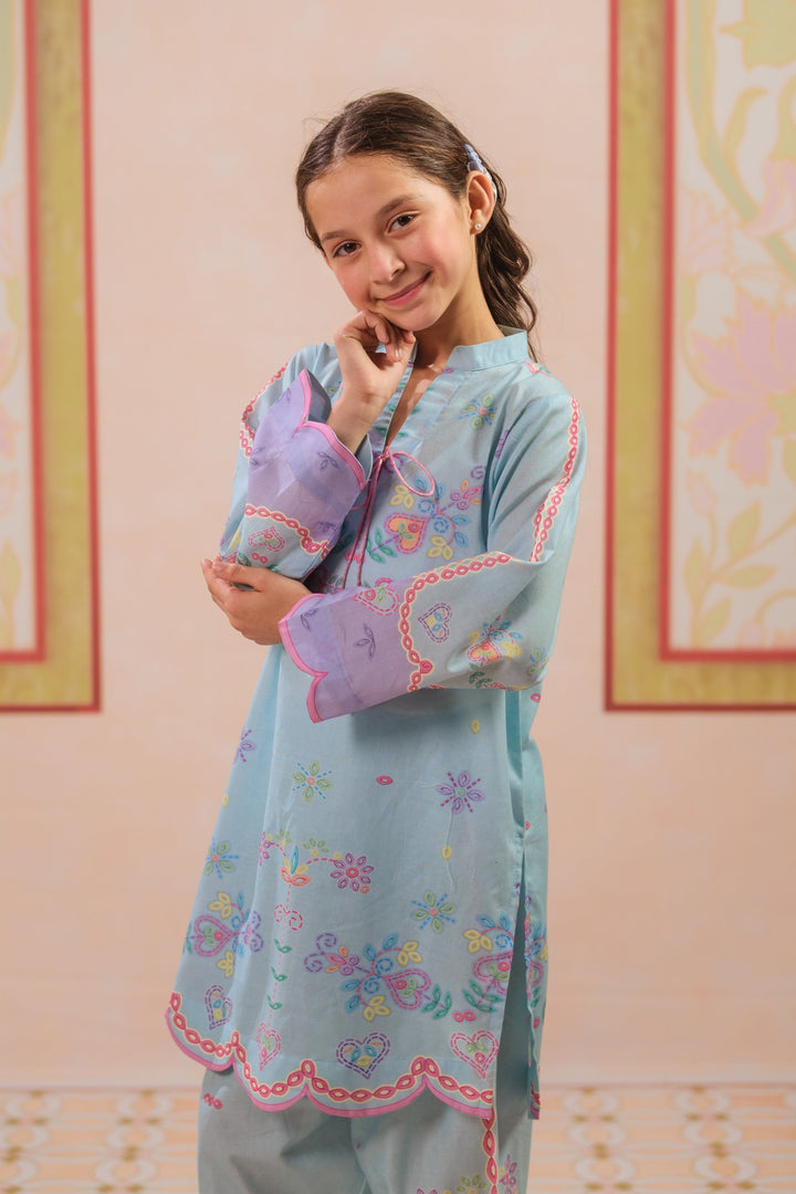 Sprinkles Girls RTW Printed Cotton 2 Piece Suit Heart Harmony Casual Collection