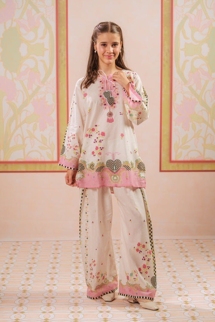 Sprinkles Girls RTW Printed Cotton 2 Piece Suit Saffron Veil Casual Collection