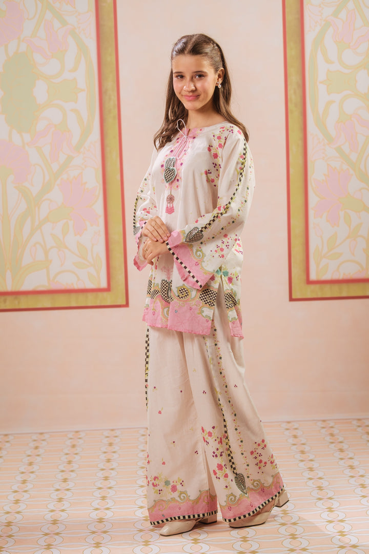 Sprinkles Girls RTW Printed Cotton 2 Piece Suit Saffron Veil Casual Collection