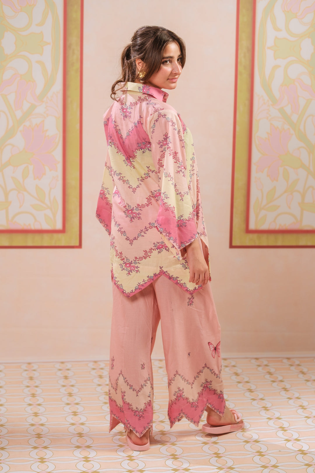 Sprinkles Girls RTW Printed Cotton 2 Piece Suit Butterfly Drift Casual Collection