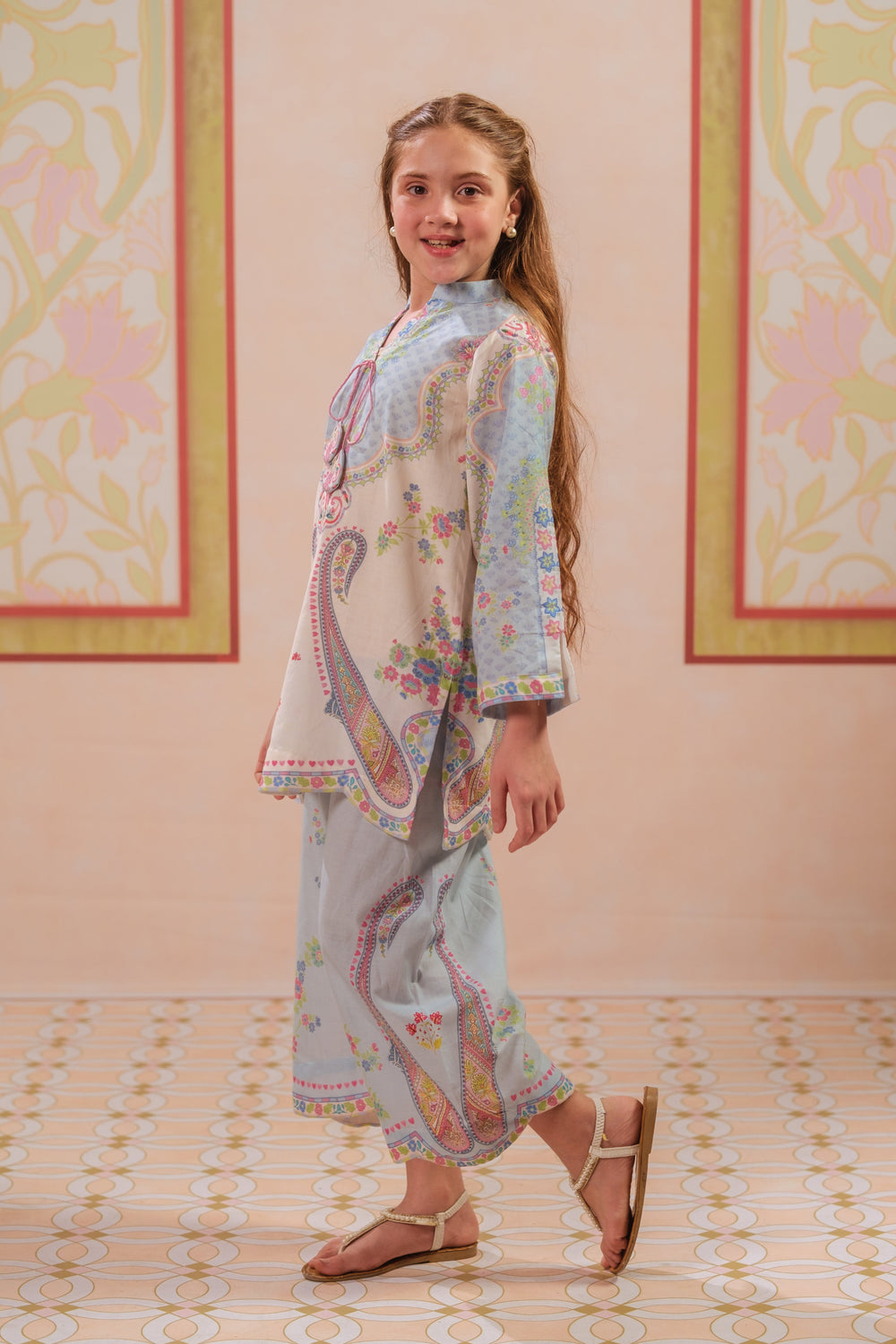 Sprinkles Girls RTW Printed Cotton 2 Piece Suit Paisley Hush Casual Collection