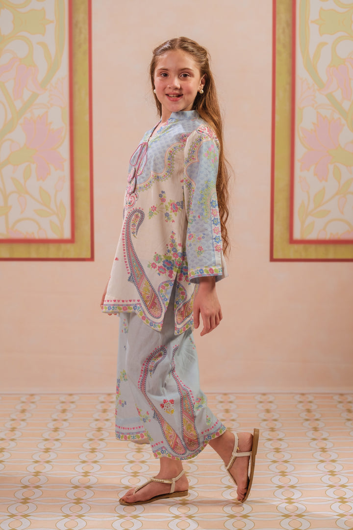Sprinkles Girls RTW Printed Cotton 2 Piece Suit Paisley Hush Casual Collection