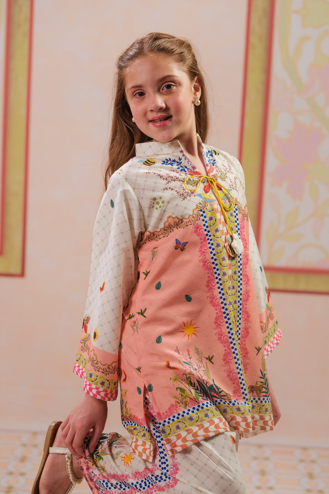 Sprinkles Girls RTW Printed Cotton 2 Piece Suit Crescent Bloom Casual Collection