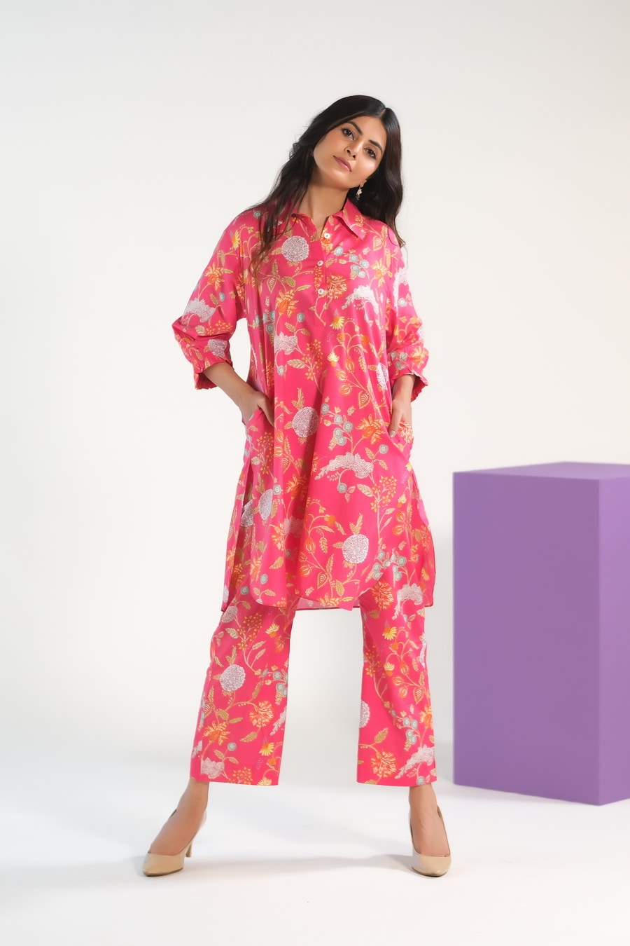 Sprinkles Women RTW Printed Lawn 2 Piece Suit Blush Blossom Charm - Casual Collection