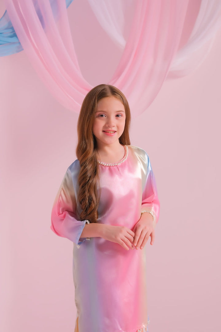 Sprinkles Girls RTW Solids Silk 2 Piece Suit Candy Floss - Festive Collection