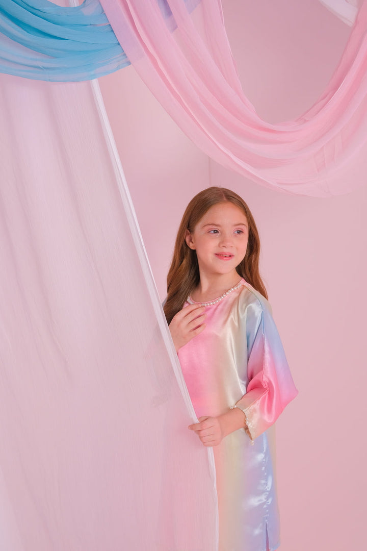 Sprinkles Girls RTW Solids Silk 2 Piece Suit Candy Floss - Festive Collection