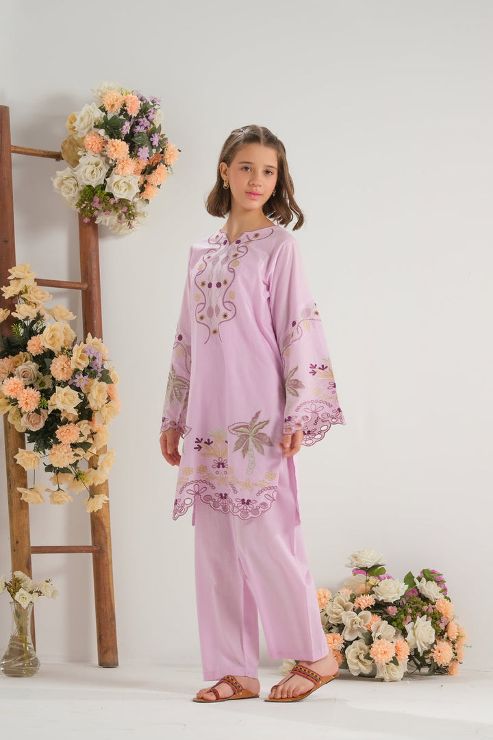 Sprinkles Girls RTW Printed Cambric 2 Piece Suit Blush Paisley Charm - Casual Collection