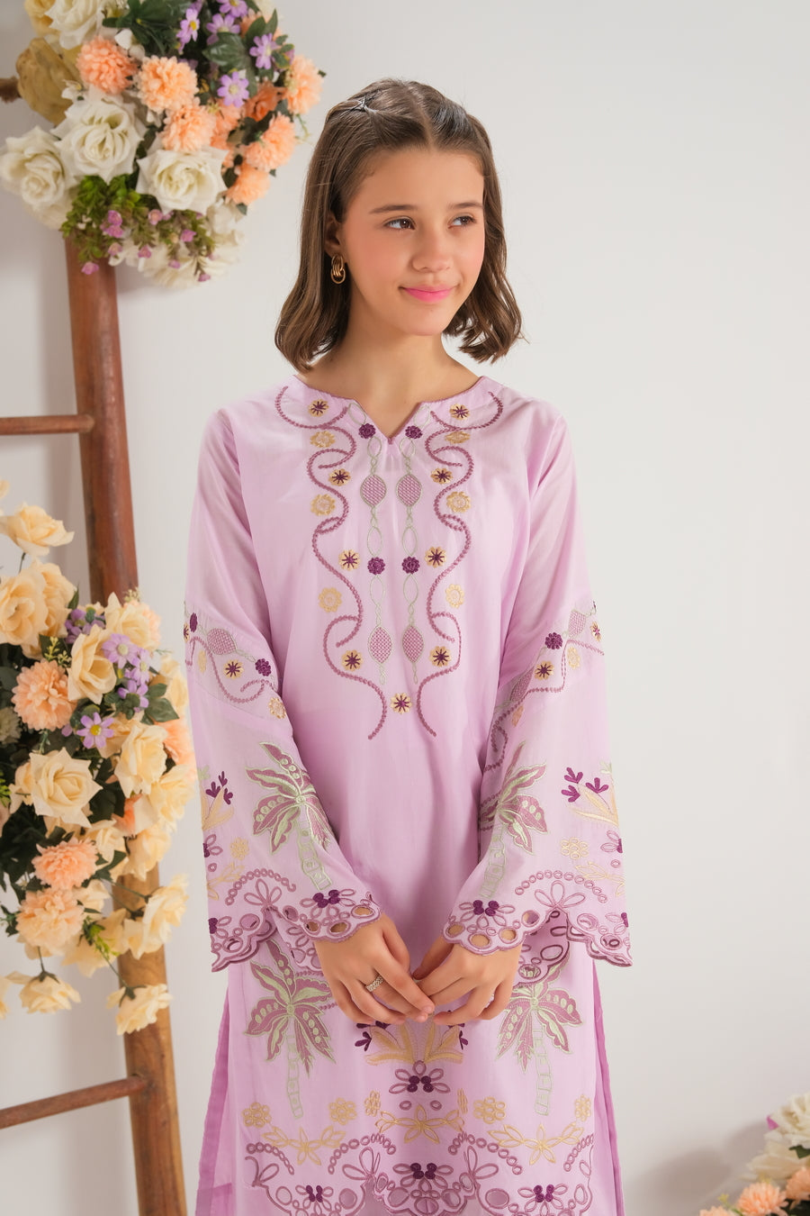 Sprinkles Girls RTW Printed Cambric 2 Piece Suit Blush Paisley Charm - Casual Collection