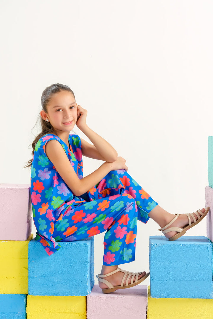 Sprinkles Girls RTW Printed Poly 2 Piece Suit Carnival - Casual Collection