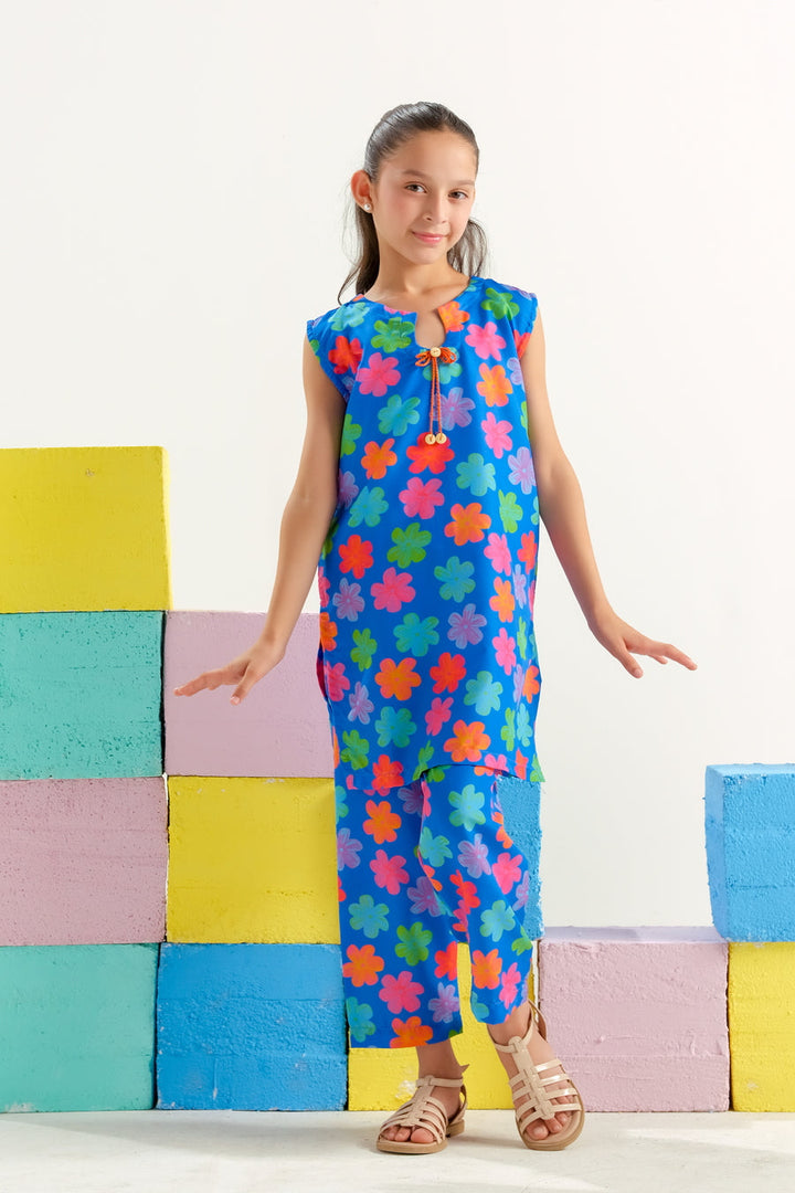 Sprinkles Girls RTW Printed Poly 2 Piece Suit Carnival - Casual Collection
