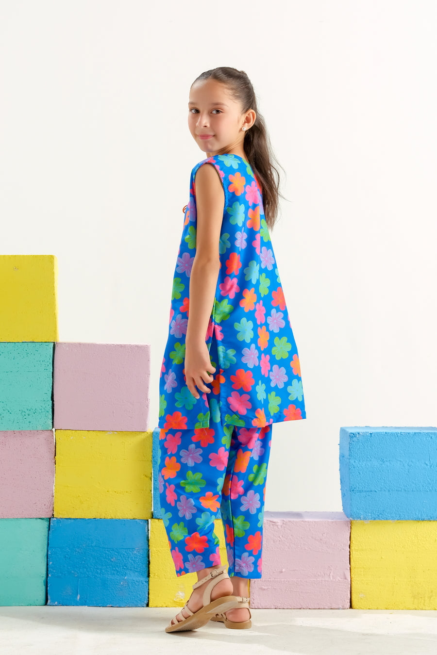 Sprinkles Girls RTW Printed Poly 2 Piece Suit Carnival - Casual Collection