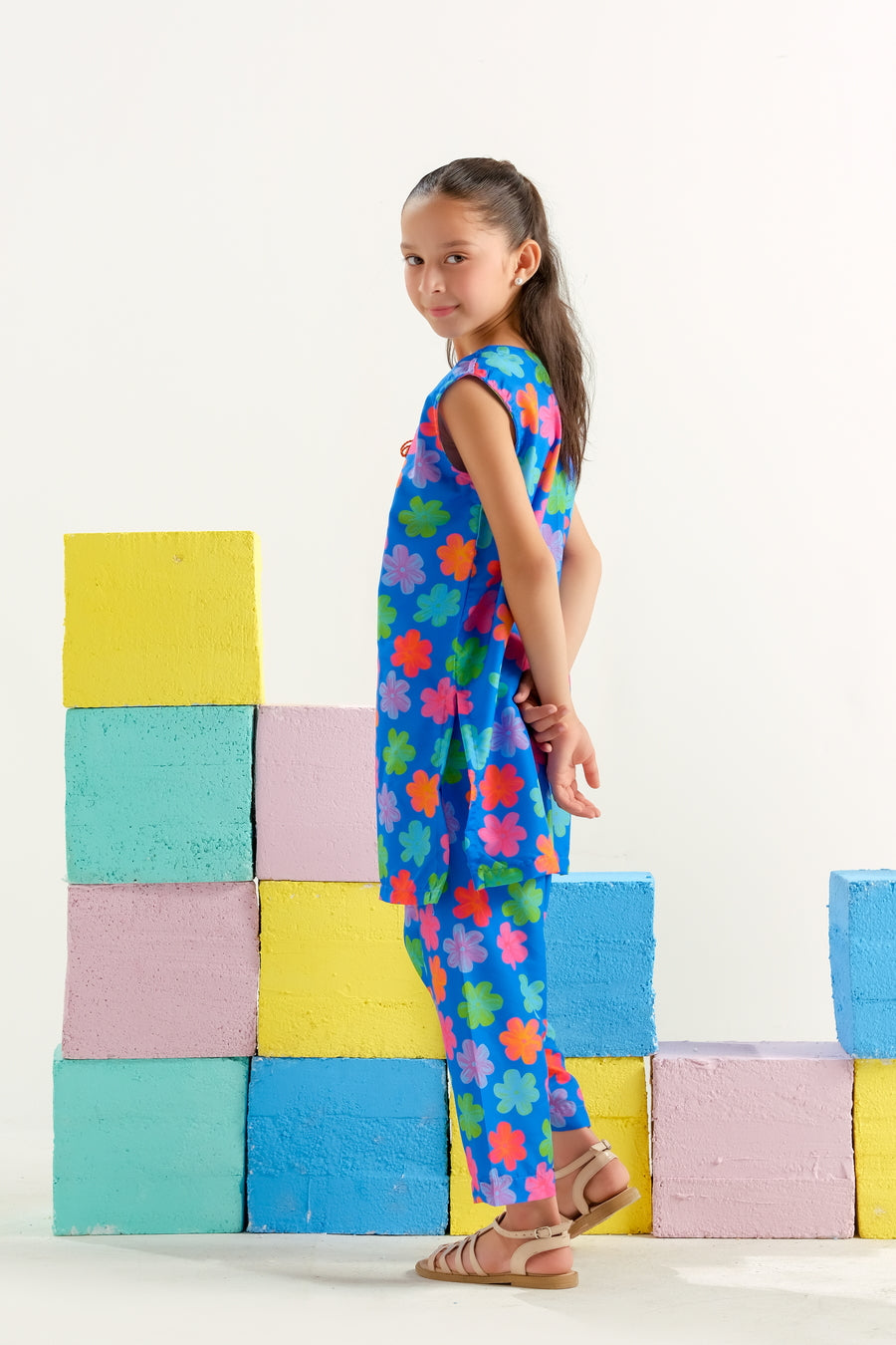 Sprinkles Girls RTW Printed Poly 2 Piece Suit Carnival - Casual Collection