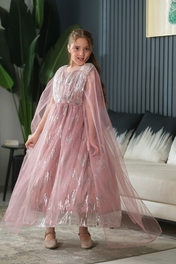 Sprinkles Girls Pret Net Sequence Rose Frost 1 Piece SPDR907 - Festive Collection