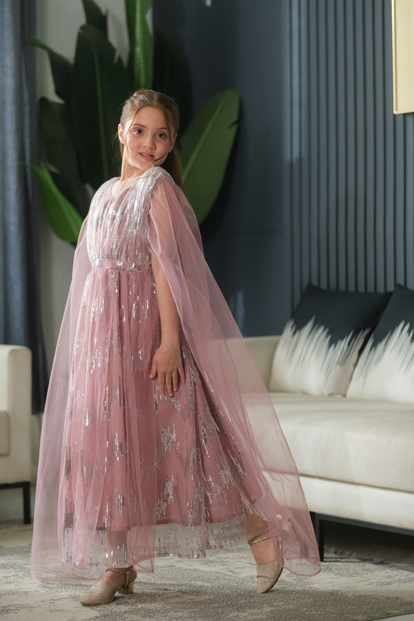 Sprinkles Girls Pret Net Sequence Rose Frost 1 Piece SPDR907 - Festive Collection