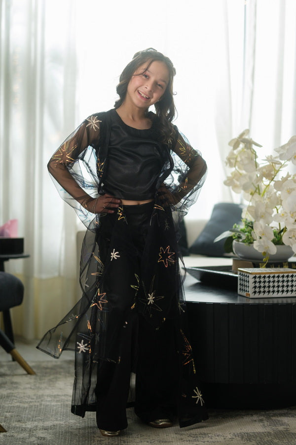 Sprinkles Girls Pret Net Sequence Starveil Noir 3 Piece Suit SPDR908 - Festive Collection