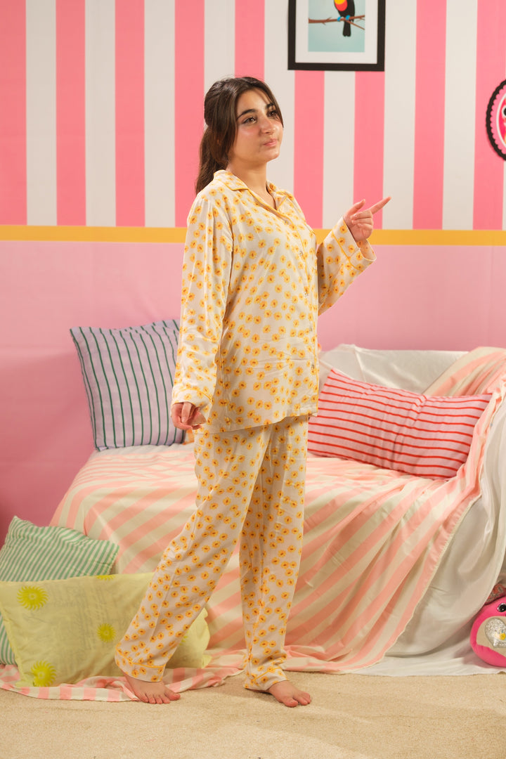 Sprinkles Girls RTW Printed Boski Linen 2 Piece Suit Fresh Citrus Summer Collection
