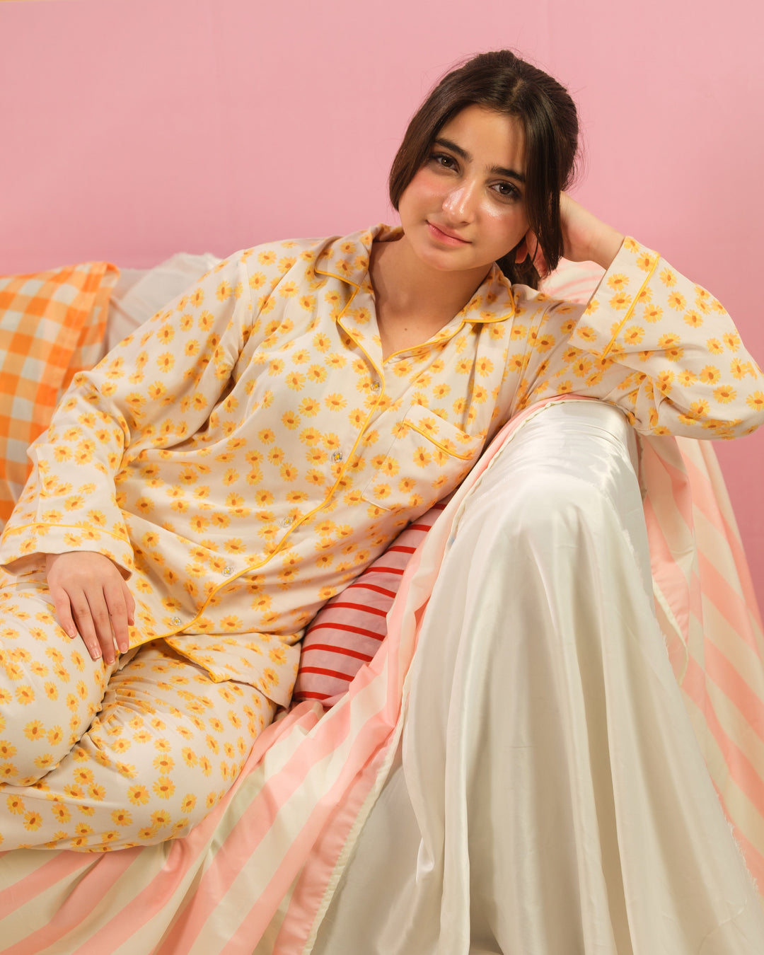 Sprinkles Girls RTW Printed Boski Linen 2 Piece Suit Fresh Citrus Summer Collection