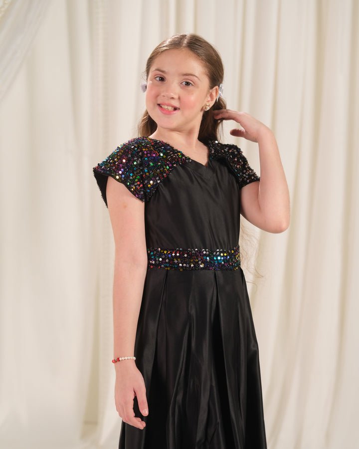 Sprinkles Girls RTW Embroidered Silk 1 Piece Suit Twirl Midi Festive Collection