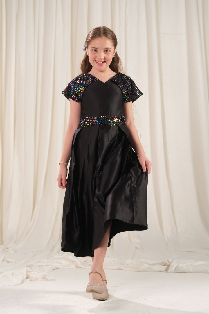 Sprinkles Girls RTW Embroidered Silk 1 Piece Suit Twirl Midi Festive Collection