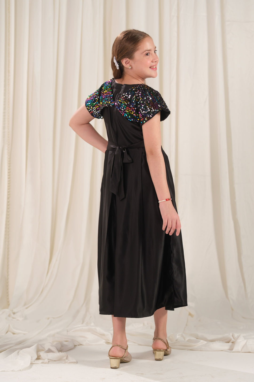Sprinkles Girls RTW Embroidered Silk 1 Piece Suit Twirl Midi Festive Collection