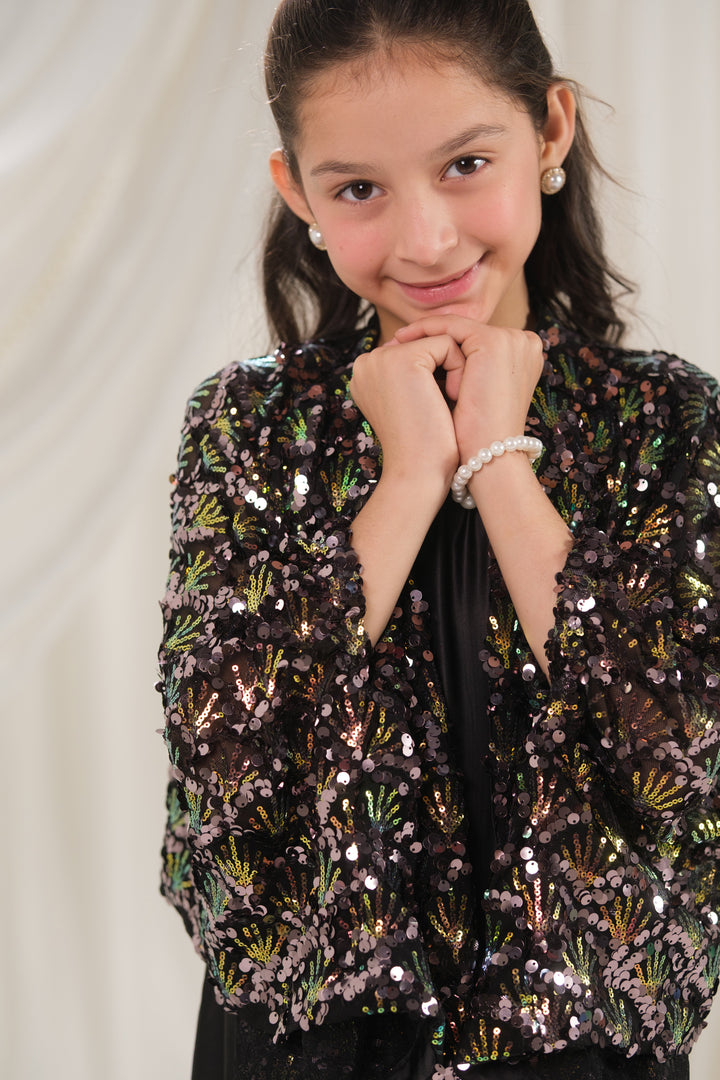 Sprinkles Girls RTW Embroidered Silk 2 Piece Suit Moonlight Festive Collection