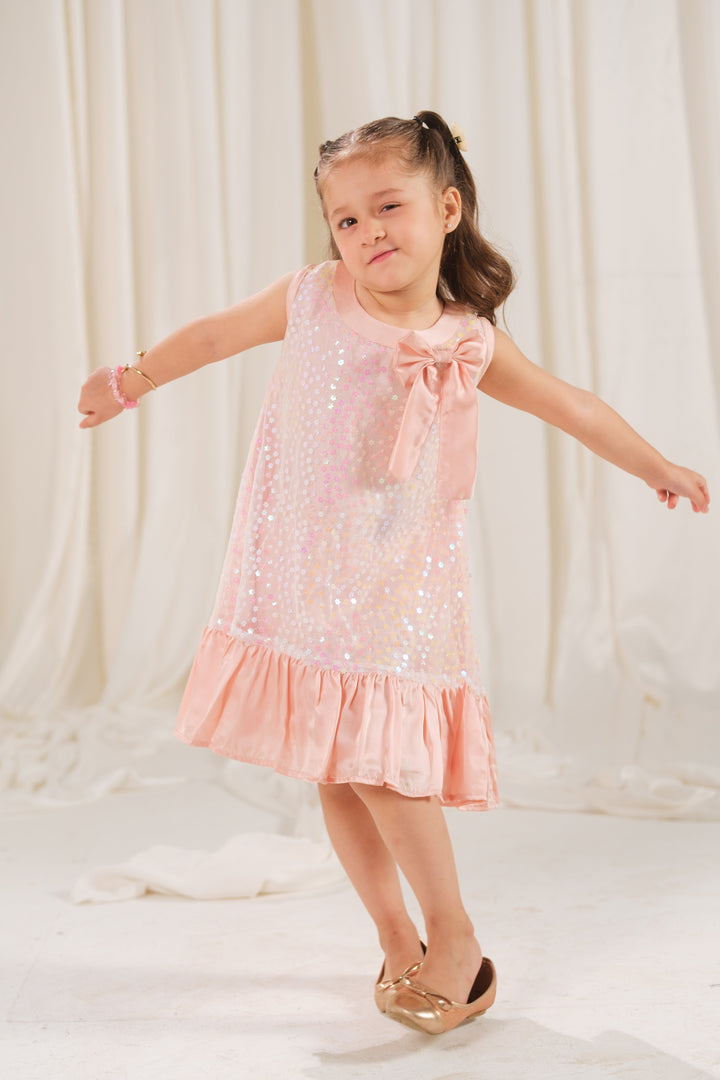 Sprinkles Girls RTW Embossed Net 1 Piece Suit Pearl Whisper Festive Collection