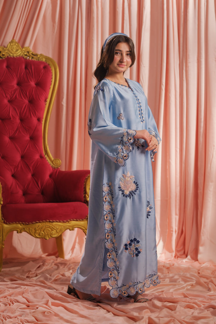 Sprinkles Girls RTW Embroidered Silk 1 Piece Suit Sky Elegance Festive Collection