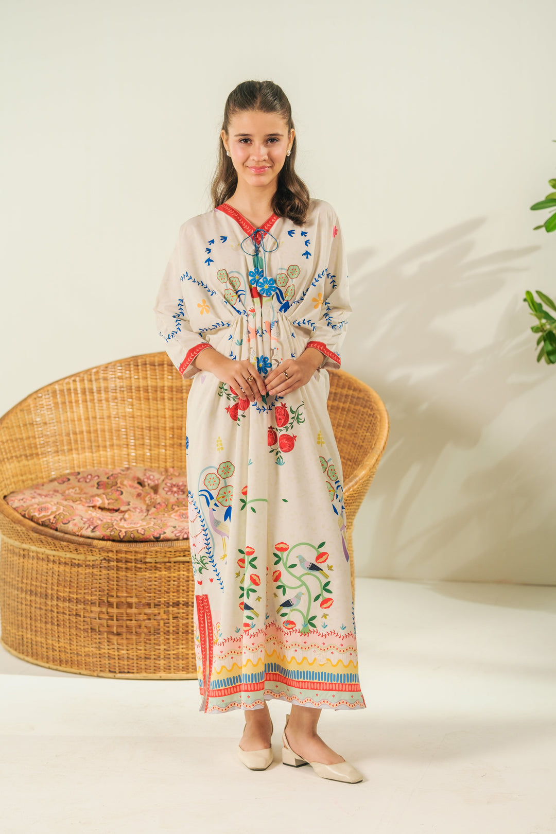 Sprinkles Girls RTW Printed Crepe 1 Piece Suit Heritage Bloom Festive Collection