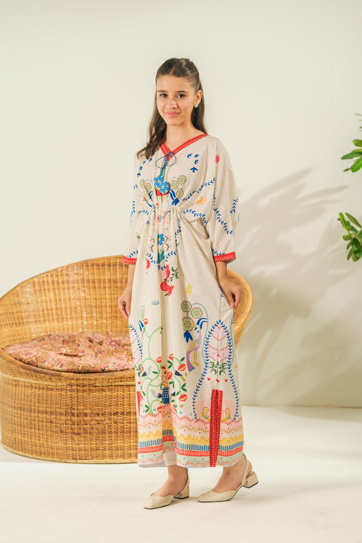 Sprinkles Girls RTW Printed Crepe 1 Piece Suit Heritage Bloom Festive Collection