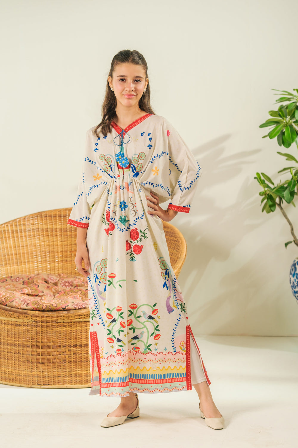 Sprinkles Girls RTW Printed Crepe 1 Piece Suit Heritage Bloom Festive Collection