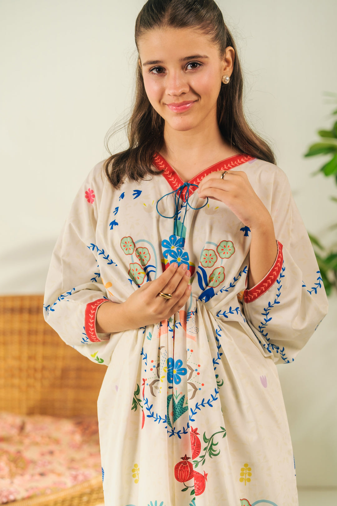 Sprinkles Girls RTW Printed Crepe 1 Piece Suit Heritage Bloom Festive Collection