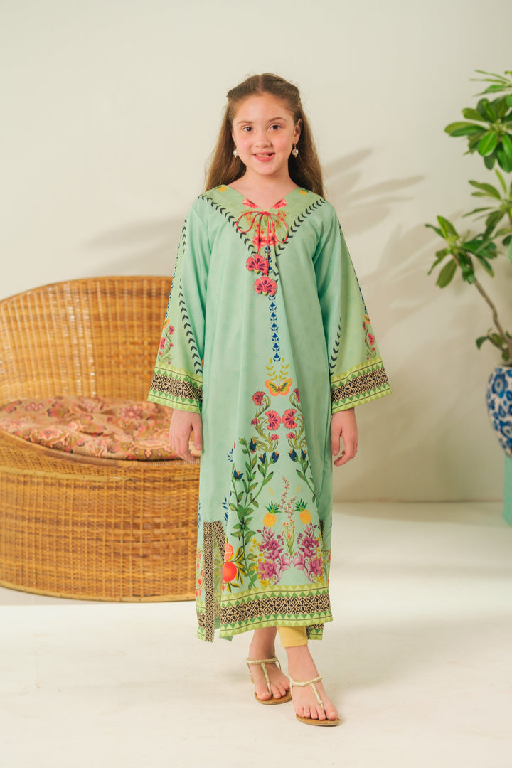 Sprinkles Girls RTW Printed Crepe 1 Piece Suit Spring Whisper Festive Collection