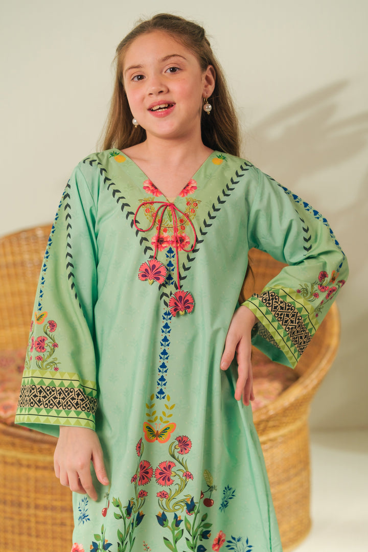 Sprinkles Girls RTW Printed Crepe 1 Piece Suit Spring Whisper Festive Collection